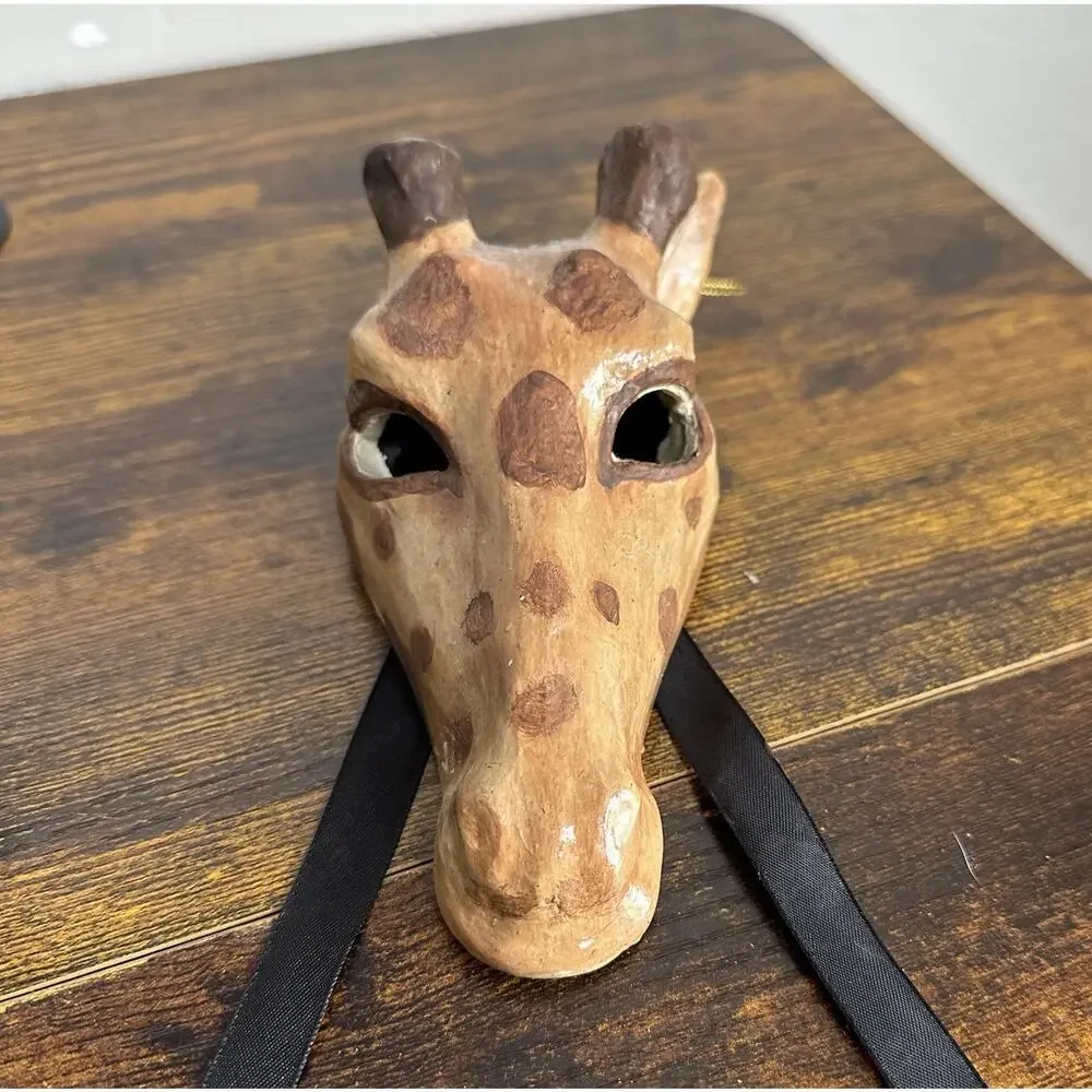 Katherine’s Collection African Safari Animal Masquerade Mask Ornaments Lot Of 3